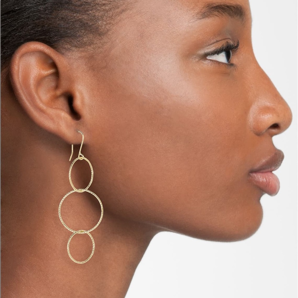 🆕 LANA 14K Gold Delano Circles Earrings